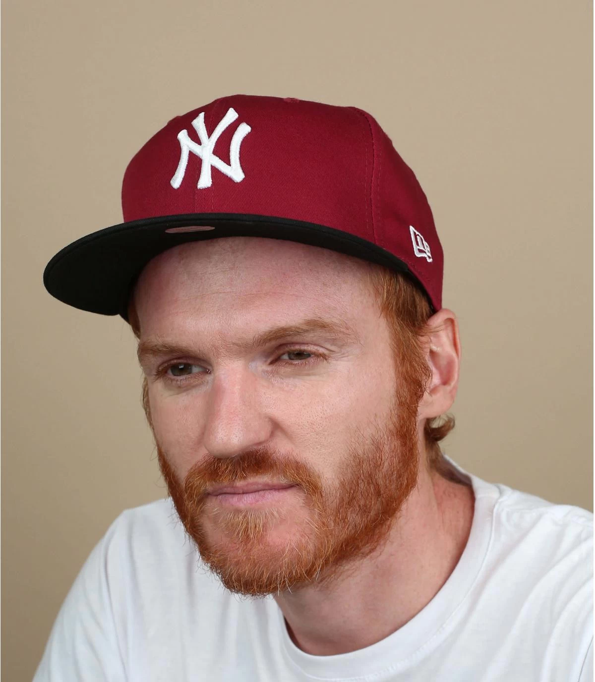 NEW ERA Snapback Colour Block NY 950 Maroon Black 1 NEW ERA Snapback Colour Block NY 950 Maroon Black