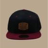 Snapback Combi Bay Window Black Burgundy