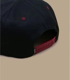 Snapback Combi Bay Window Black Burgundy -Chapeau Chic Soldes Boutique snapback combi bay window black burgundy 3