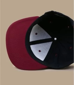 Snapback Combi Bay Window Black Burgundy -Chapeau Chic Soldes Boutique snapback combi bay window black burgundy 4