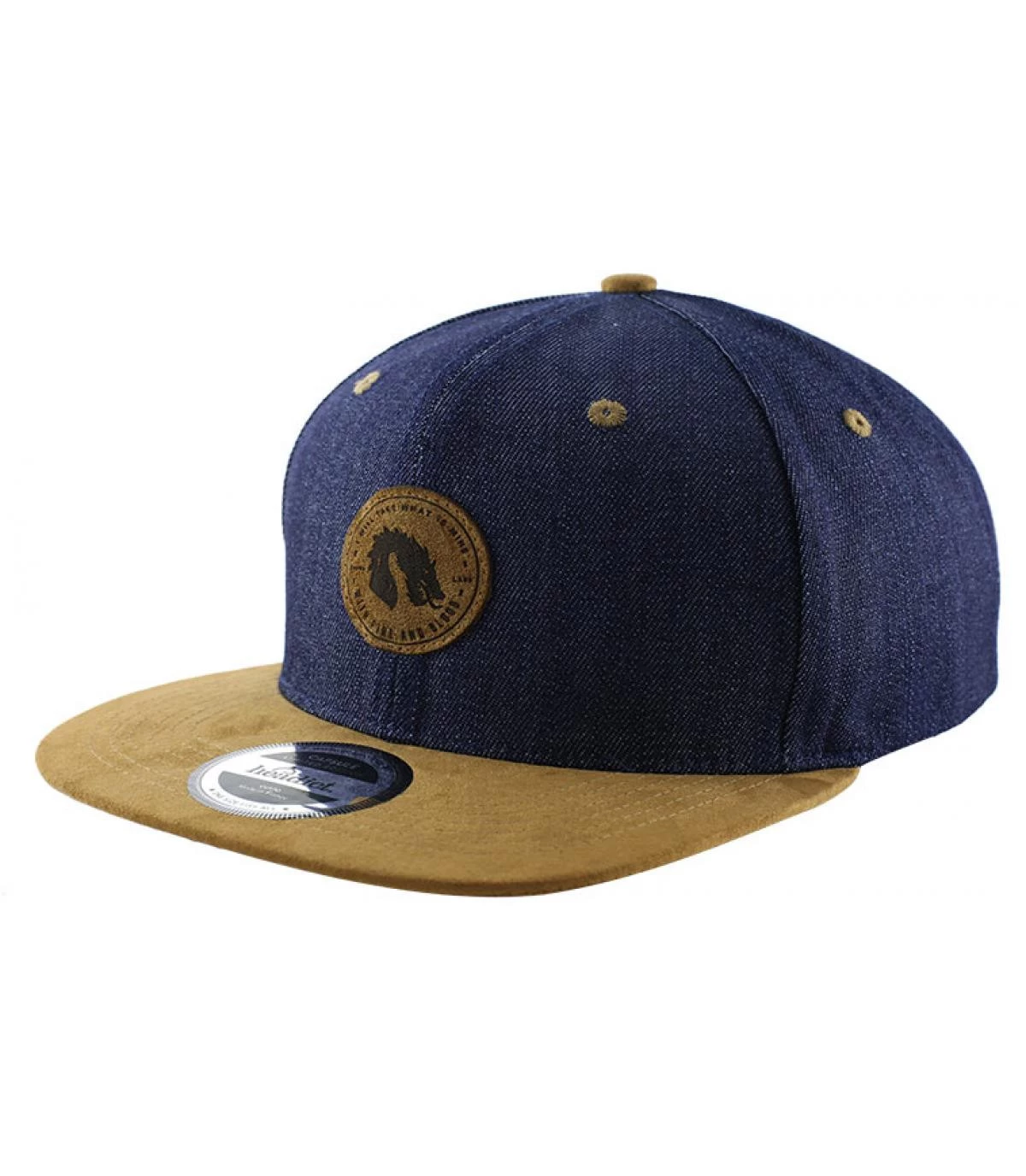 Snapback Crown Land Denim Brown 2 Snapback Crown Land Denim Brown – Image 2