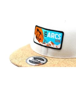 Snapback Les Arcs -Chapeau Chic Soldes Boutique snapback les arcssnapback20Les20Arcs20blanc20liege