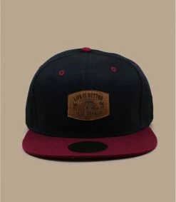 Snapback Life Is Better Black Burgundy