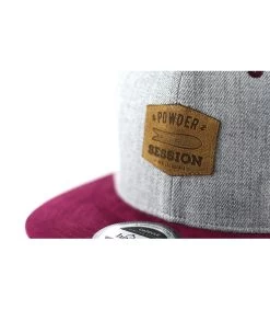 Snapback Powder Session Grey Burgundy -Chapeau Chic Soldes Boutique snapback powder session grey burgundysnapback20Powder20grise