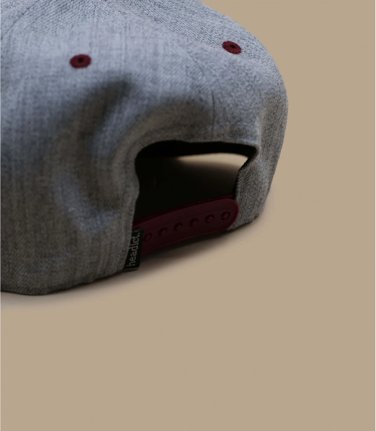 Snapback West Land Grey Burgundy 2 Snapback West Land Grey Burgundy – Image 2