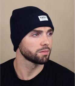 Tessy Cuff Beanie Navy