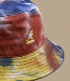 Kangol Tie Dye Bucket Golden Palm -Chapeau Chic Soldes Boutique tie dye bucket golden palm 1