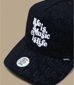Trucker 1O1 Music Is Life Black 8 Trucker 1O1 Music Is Life Black -Chapeau Chic Soldes Boutique trucker 1o1 music is life black 2