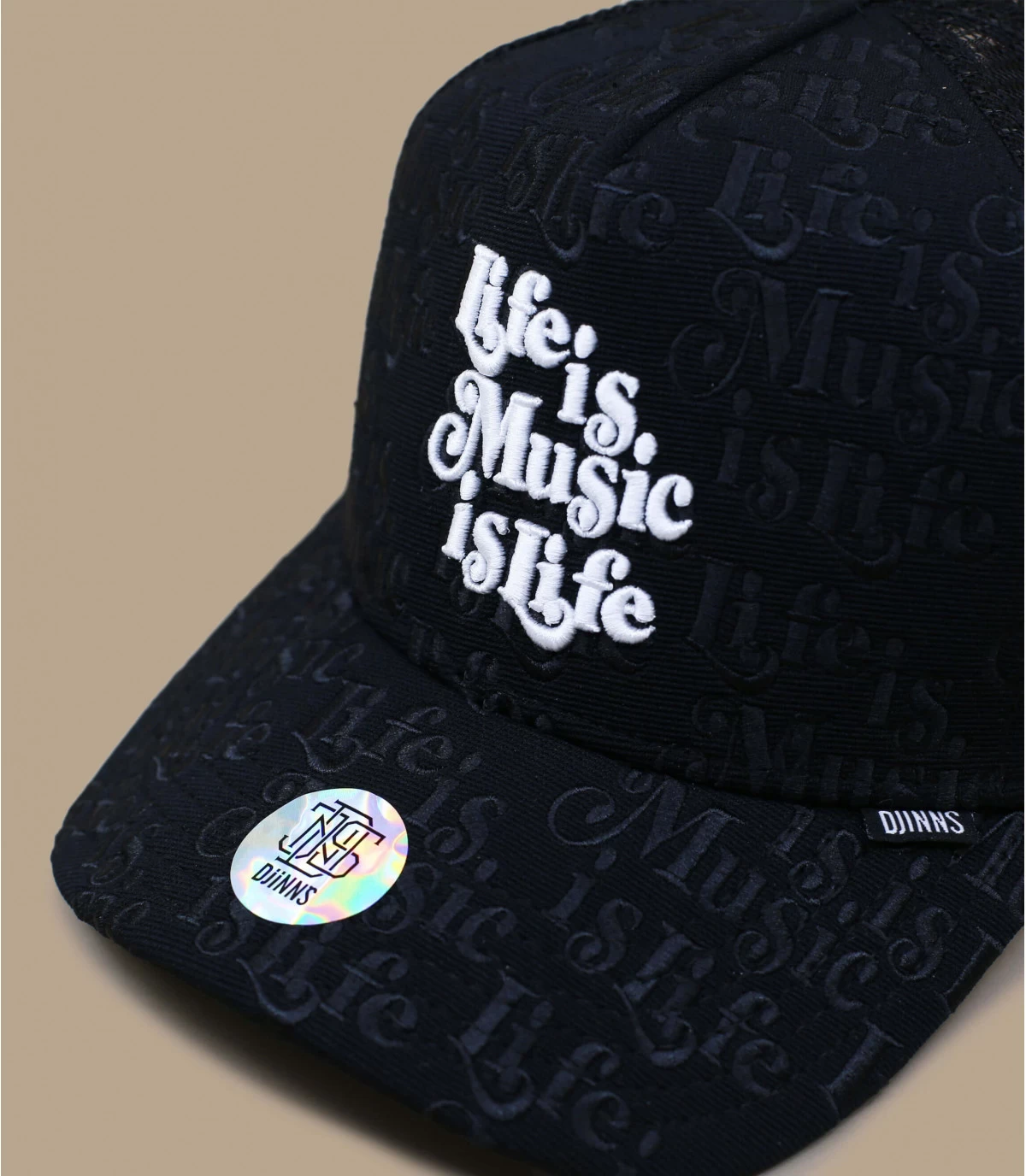 Trucker 1O1 Music Is Life Black 3 Trucker 1O1 Music Is Life Black – Image 3