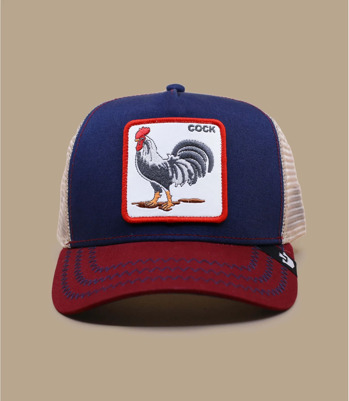 Trucker Cock Prideful Navy Burgundy 2 Trucker Cock Prideful Navy Burgundy – Image 2
