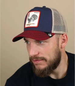 Trucker Cock Prideful Navy Burgundy
