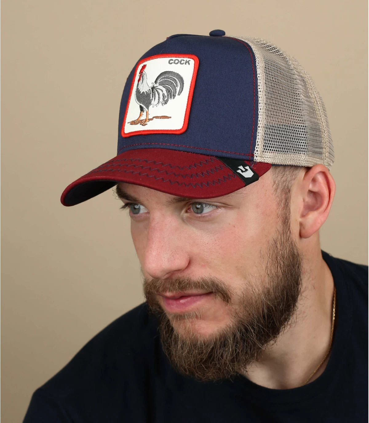 Trucker Cock Prideful Navy Burgundy 1 Trucker Cock Prideful Navy Burgundy