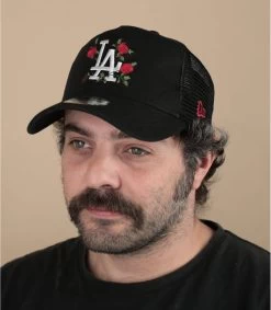 NEW ERA Trucker Flower LA Black