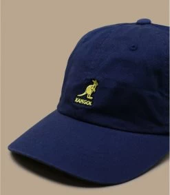 Kangol Washed Baseball Navy -Chapeau Chic Soldes Boutique washed baseball navy 1