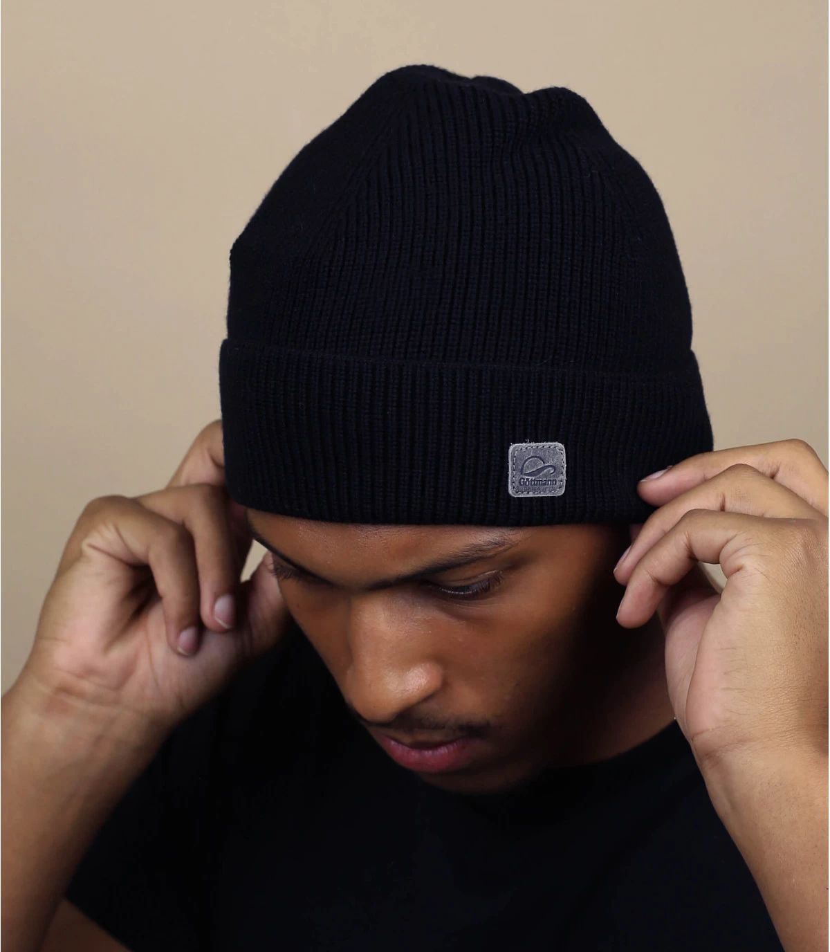 Wool Beanie Black 1 Wool Beanie Black