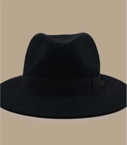 Borsalino Wool Felt Black -Chapeau Chic Soldes Boutique wool felt black 2